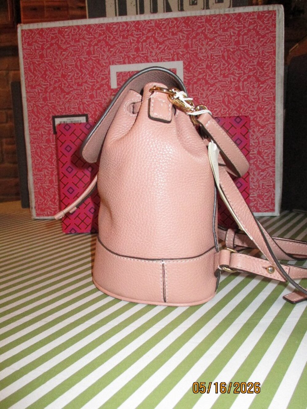 Tory Burch Thea Mini Bucket Back-Pack - Picture 3 of 12